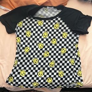 Cult Favorite Smiley Checkerboard Tee Size L